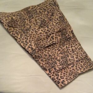 Guess Leopard Cargo Shorts